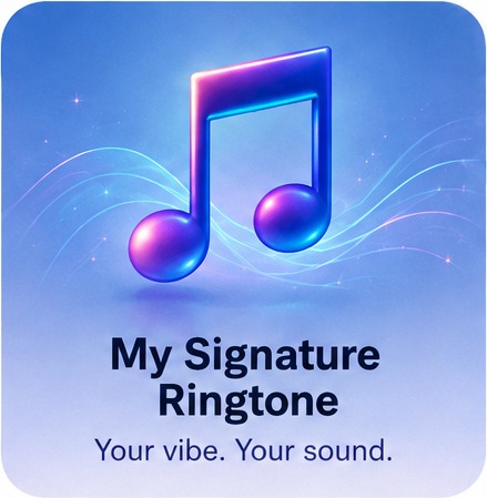 A musical note riding a wave of light